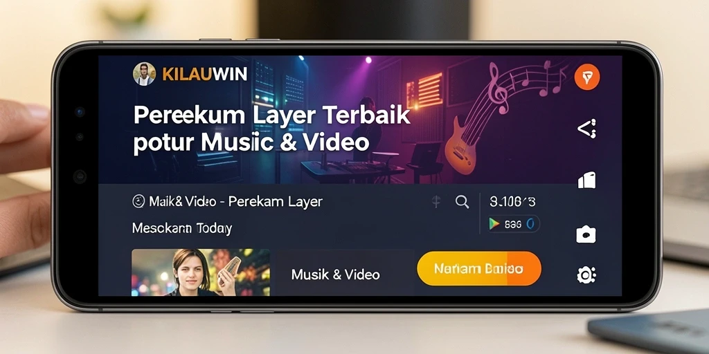 Antarmuka KILAUWIN yang ramah pengguna saat merekam layar.