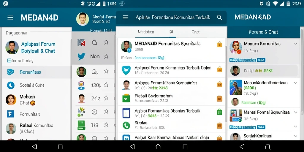 Tampilan antarmuka mudah digunakan untuk forum komunitas.
