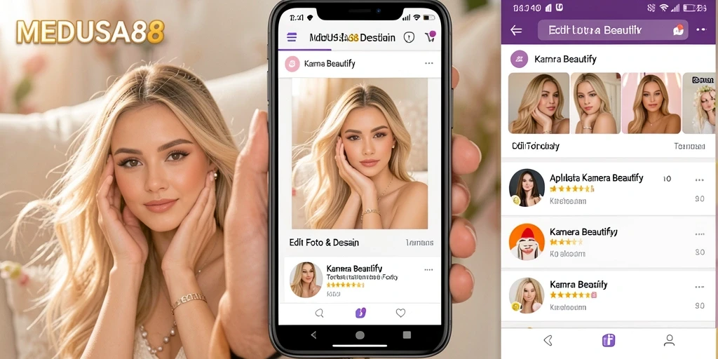 Antarmuka user-friendly MEDUSA88 untuk edit foto yang memukau.